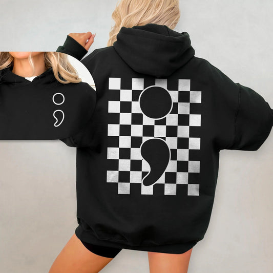 The Original "Semicolon" Hoodie