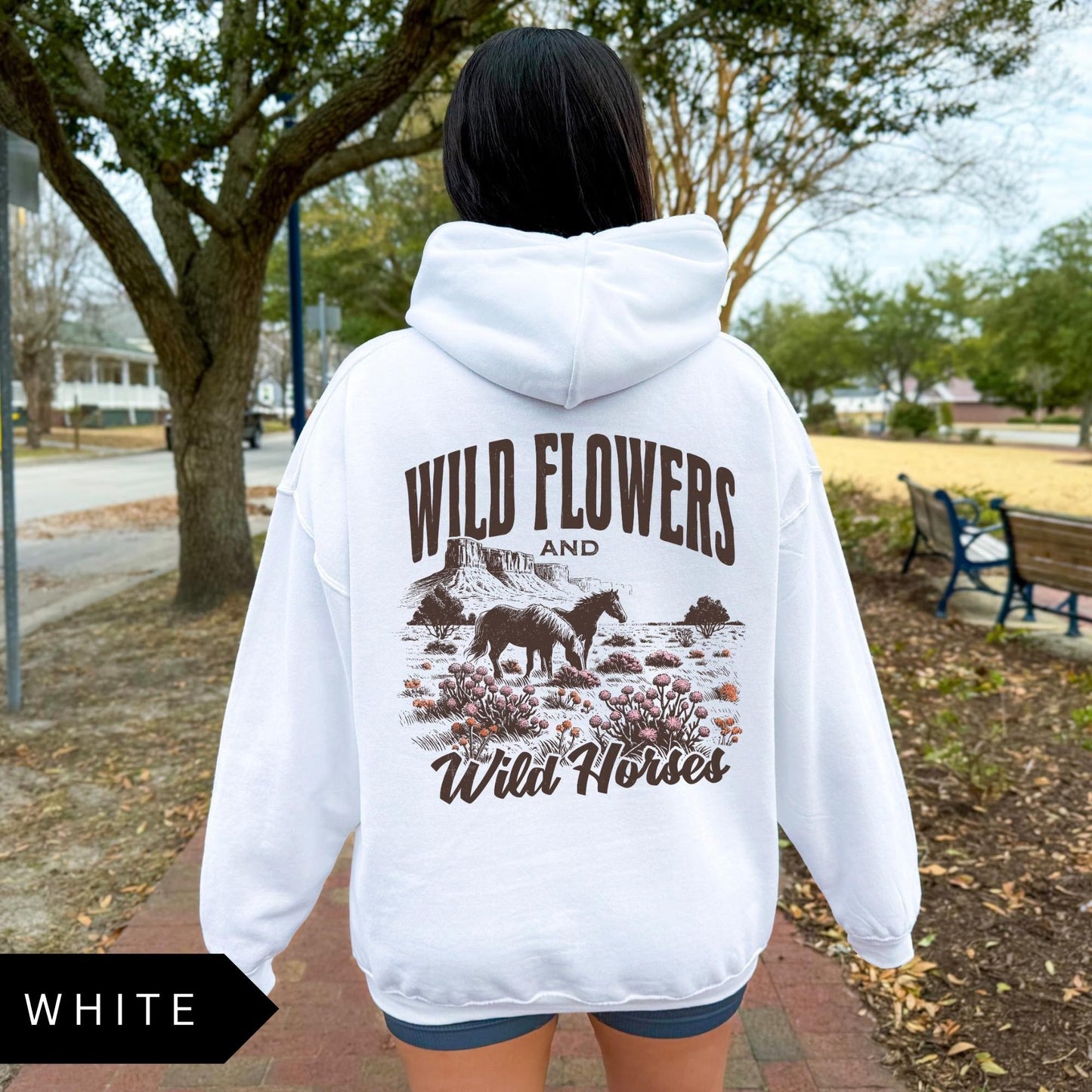 "Wild Flower Wild Horses" Hoodie