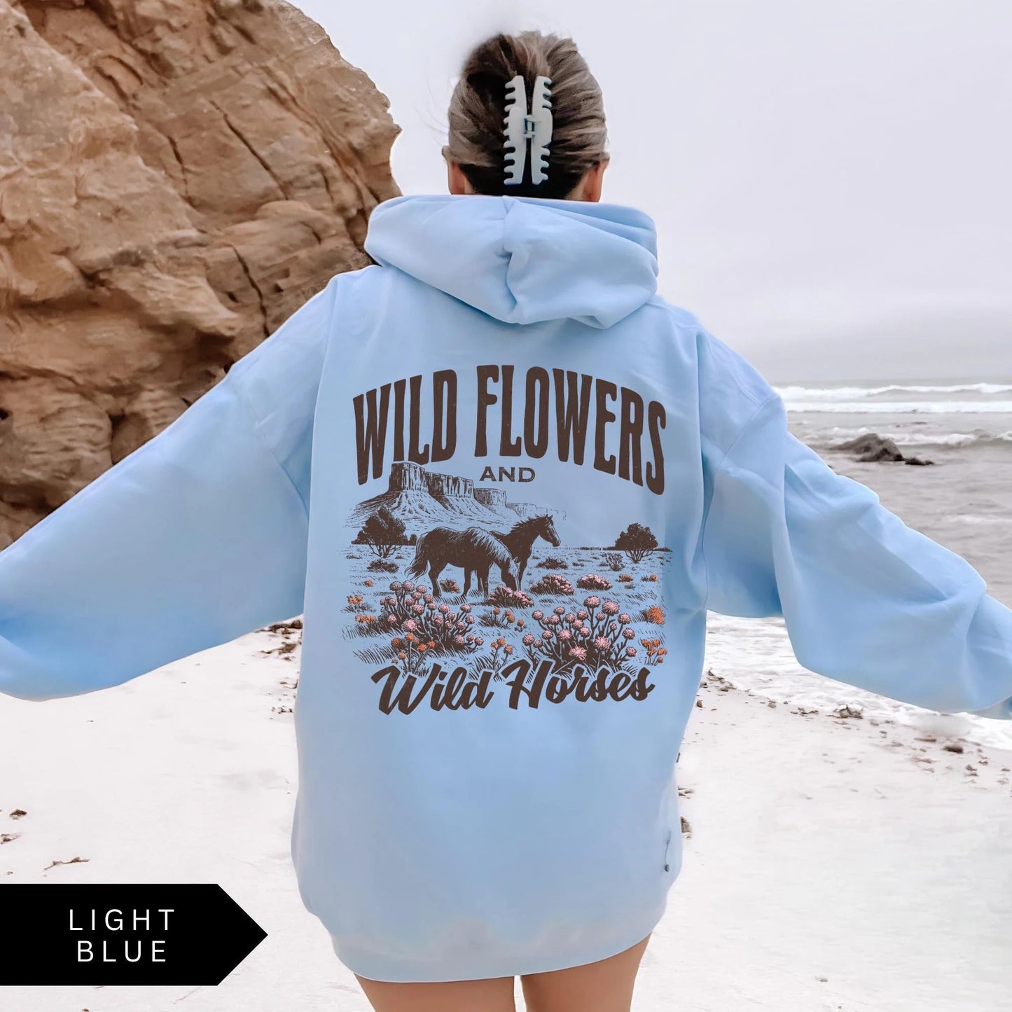 "Wild Flower Wild Horses" Hoodie