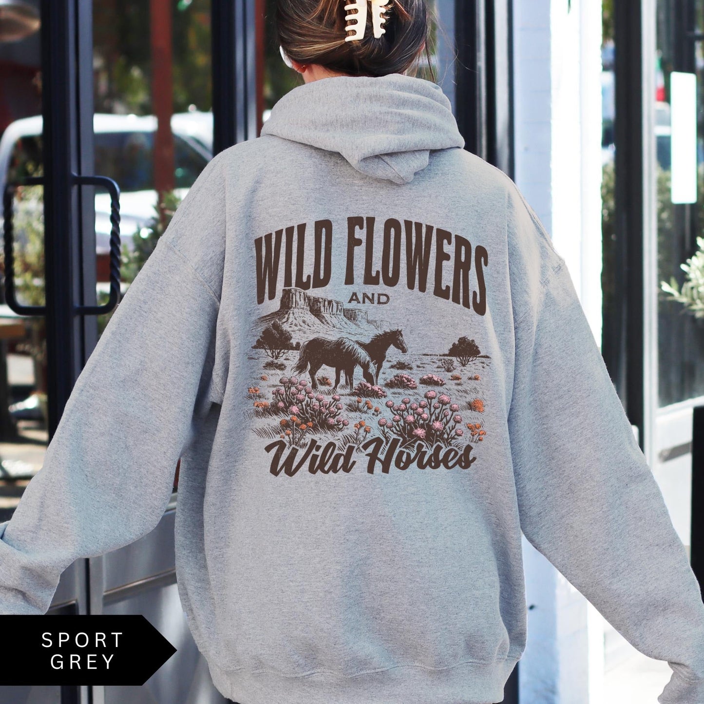 "Wild Flower Wild Horses" Hoodie
